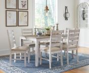 Skempton Dining Table and Six Upholstered Chairs