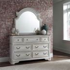 Magnolia Manor 7-Drawer Dresser and Mirror